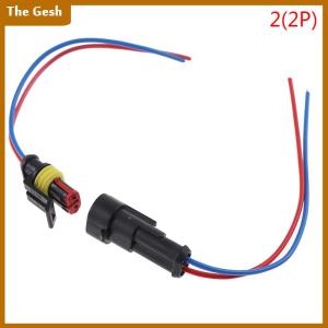 [The Gesh] 1 2 3 4 5 6Pin Female Male Waterproof Electrical Cable Auto Connector Car Plug