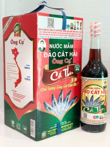 Nước Mắm Cá Thu Đỏ 26 độ đạm  hàng bán chạy Hộp 4 chai 650ml/chai