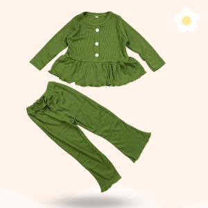 1-3THN SETELAN ANAK UNA ONESET ANAK PREREMPUAN SET KNIT RIB BY MIAGI (SNI)