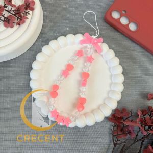 Part 3 Lanyard Tali Gantungan Gelang Strap HP Phone Charm Handphone Device Kamera Handmade Macaron Candy Lanyard Full Warna Korean Style Estetik Bracelet Beads Pearls Mutiara Jelly Ribbon Pita Star Bintang