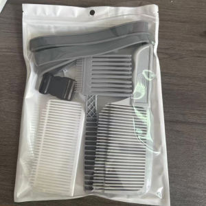 BHQ Barber Comb Set 4pcs Professional Hairdressing Clipper Cutting Comb Positioning Sisir Styling