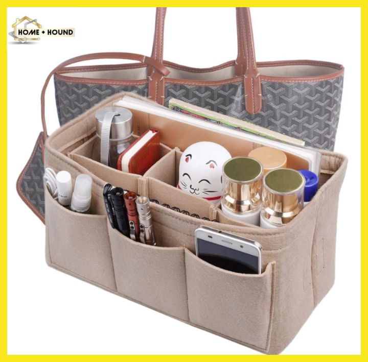 Home+Hound Insert Handbag Travel Inner Purse Felt Makeup Bag Organizer |  Lazada PH