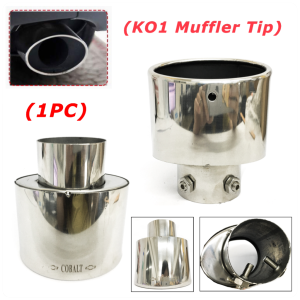 CPA CAR MUFFLER TIP STAINLESS CAR WEATHERPROOF SINGLE EXHAUST PIPE KO1 (GOOD QUALITY) (#0262)