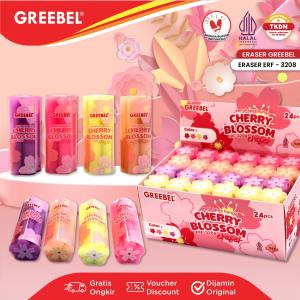 GREEBEL Eraser Penghapus Bunga /  Hapusan Stip ERF - 3208 (1PCS) / Penghapus Pensil Lucu Alat Tulis Sekolah