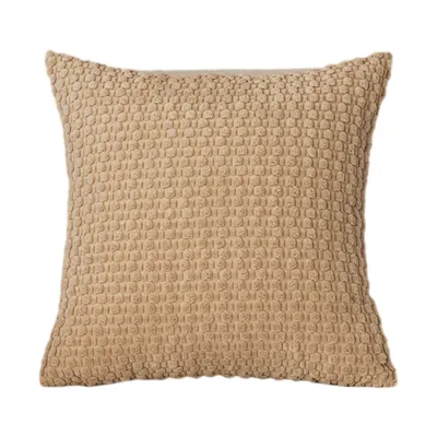 Solid Color Bubble Pillow Cover Soft Breathable Throw Pillow Case Modern Minimalist Farmhouse Cushion for Patio Garden Balcony Sofa Outdoor Indoor Home Decor