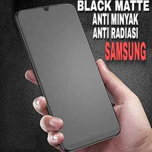 TEMPERED GLASS KACA BLACK MATTE SAMSUNG/A20s/A03/A32/A20/A12/A50/A30/A10s/A13/ANTI MINYAK FULL LAYAR
