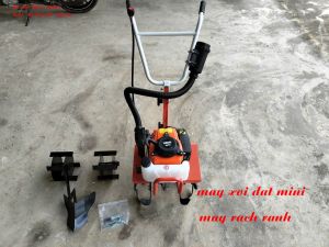 Máy xới đất rạch rãnh mini gia đình sử dụng đông cơ 4thi