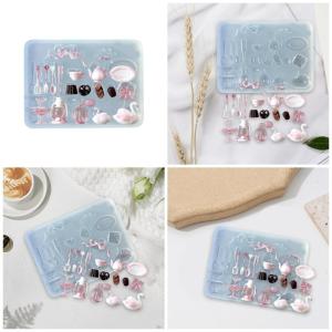 Silicone Nails Art Mold Perfect Accessories Nails Decorative Mold Dessert Theme Silicone Texture for Various Nails Types