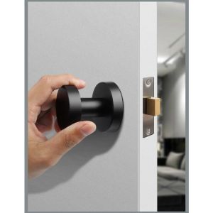 New Invisible Door Lock With Key Single Side Lock Indoor Door And Secret Room Hidden Single Side Lock Door Handle