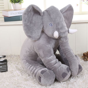 30/40/60cm Elephant Plush Toys Cute Animal Stuffed Toys Anak Patung Gajah Giant Elephant Pillow Sleeping Medium Ragdoll