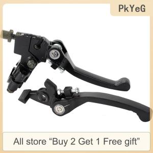 [COD] PkYeG Tool KLX CRF XR50-250 Folding Handlebar Brakes Black Folding Aluminum Clutch Brake Lever Bike Motorcycle Clutch Brake Lever Perch