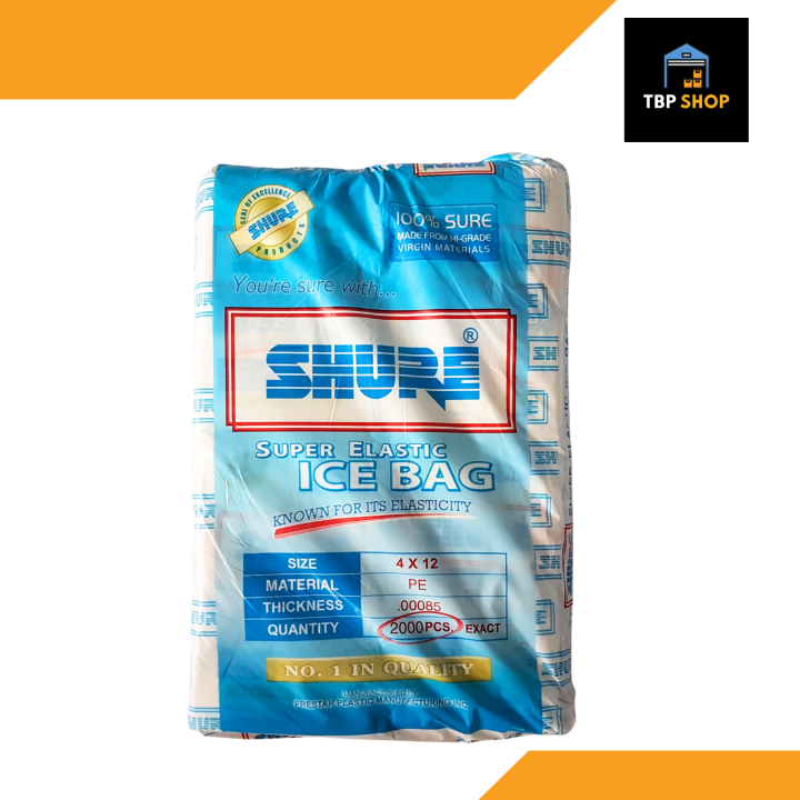 SHURE Ice Bags Bundle - 20 Packs, 2000 Pieces - Plastic Bags for Yelo ...