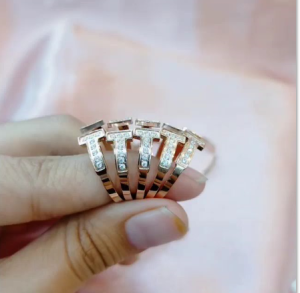 CINCIN WANITA ASLI TITANIUM WARNA ROSE GOLD / AKSESORIS WANITA ASLI TITANIUM / PERHIASAN FASHION ASLI TITANIUM ♥ GIRLIE ACC ♥