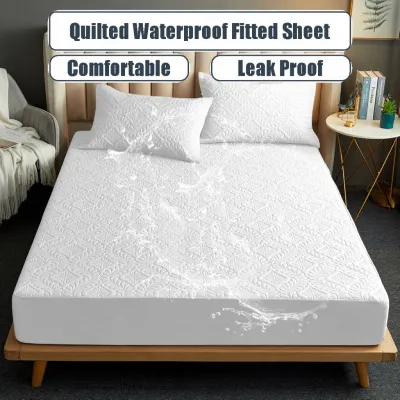 🇸🇬Koala Home🔥Waterproof Mattress Protector Anti-mite Fitted Bedsheet Single/Super Single/Queen/King 4 Size Breathable