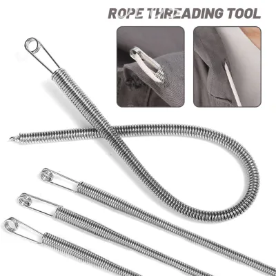 3PCS Foldable Spring Rope Threading Tool - Multipurpose Threading Device - Clothes Wearing Waist Rope Artifact - Clothing