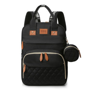 Large-capacity mommy bag portable backpack that can be hung on a stroller foldable bed travel thermal insulation maternity bag