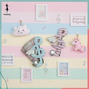 FUJIAS2🦋 Kawaii Trendy Star Musical Symbol Wing Hair Clip Y2K INS Style Unique Striped Side Clip Bangs Clip Hair Jewelry Accessories