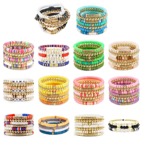 Unique Bracelet Soft Clay Elastic Bracelet Handmade Bracelet Fashion Accessory Perfect for Beach Parties and Festivals