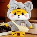 Studyset IN stock Creative Cute Cartoon Removable Clothes Short Plush Tiger Doll Soft Comfortable Hugging Pillow Pendant Present Toys For Boys Girls. 