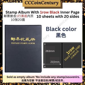PCCB MINGT Uncut Stamps / Banknotes Collection Album Black Inner 20 Page 1pocket per page Paper Money Collection Book