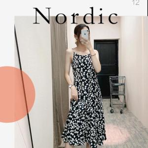 QJshop ผลเสีย!! 🔥 ชุดเดรสลายดอกเดซี่ สุดน่ารัก สายเดี่ยวเบา ๆ เซ็กซี่ไม่ไหว ใครที่ต้องการ คุณจะได้หมดหรือดำ ก็คือได้ จัดเลย 🛍