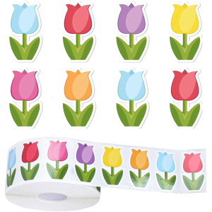 Hoa Tulip Sticker nhãn dán phần thưởng Quà Tặng Sticker trang trí hoa nhãn dán sticker nhãn dán sổ lưu niệm cho trẻ em