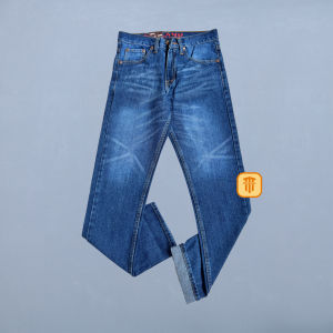 Mr.Land Celana Jeans Panjang Pria Standar Gombrong Denim Reguler