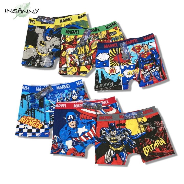 Batman Boys Underwear, 10 Pack Boxer Briefs Sizes 4 - 8 