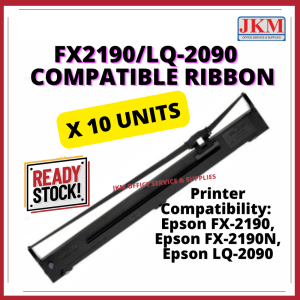 10x Epson LQ2090 Compatible Printer Ribbon S015586 S015336 LQ-2090 LQ-2090C LQ-2090H FX2190 FX-2190 Dot Matrix Printer