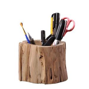 ที่ใส่ปากการากไม้ กล่องใส่ปากกาไม้ กล่องใส่เครื่องเขียน ที่เสียบปากกา ที่เสียบดินสอไม้ จัดส่งฟรี LuckyThailand