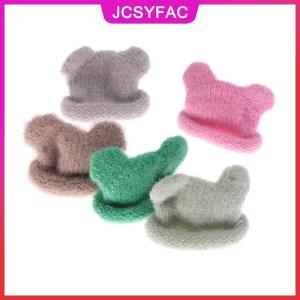 JCSYFAC 1 12 Búp Bê Mini Đầy Màu Sắc Dệt Kim Hat Mô Phỏng Handmade Mũ Đồ Chơi Búp Bê Ăn Mặc Phụ Kiện Cho Bé Giả Vờ Chơi Đồ Chơi