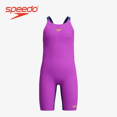Speedo Girls Fastskin Junior Endurance+ Max Openback Kneeskin Jelly/Navy_8-15822002