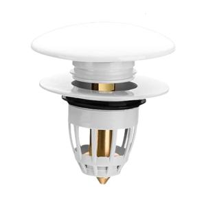 Sturdy Ceramics Press Top Drain Stoppers Featuring Brass Cores Portable for Enhances Durability and Daily Casual Use