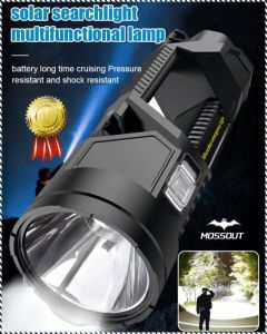 Led Flashlight Portable Solar Torch Optical Conversion Rate Suitable for a Wide Range of Scenarios