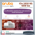ARUBA Instant On Network Switch ION 1830 8G 4p Class4 PoE 65W Sw Fan-less Cloud-based Management Mobile App (JL811A). 