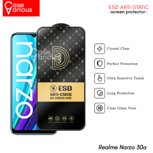 Paket 3in1 Tempered Glass Realme Narzo 30A Anti Gores Anti Static + Tempered Glass Kamera dan Skin