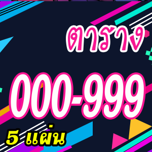 ตารางเบอร์ ตารางหวย 000999 บัตรเบอร์เงิน สมุดบันทึก ราคาถูก ตารางเบอร์เงิน 000-999 ป้ายเบอร์ทอง 000-999 สมุดออมเงิน