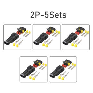 5 Sets 1.5 Series AMP Type Vehicle Sensor Waterproof Male&Female 1/2/3/4/5/6P Automotive Connector Plug Terminals Truck