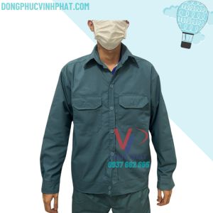 Quần Áo Công Nhân Đủ Màu Vải Kaki Bền Bỉ Thoáng Mát Cho Công Nhân Kỹ Sư - Hình thật