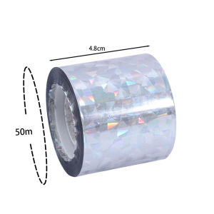 Dizoey 50M Bird Reflective Tape Repellent Pigeons Away Ribbon Anti Bird Laser Flash Tape Double Sided Garden Orchard Bird-proof Scare Tapes