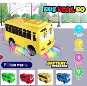 MAINAN BUS OLENG TOYA GOYANG MUSIC DANCING THE LITTLE BUS ELECTRIC SWING LIGHT BUS BUMP & ACTION