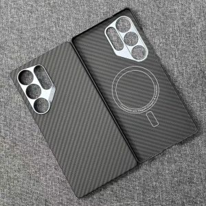 Magnetic Real 600D Aramid Fiber Phone Case For Samsung Galaxy S25 Ultra For Magsafe Carbon Cover For Galaxy S25Ultra case Luxury