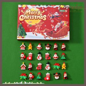 [Carmelun] 1 Set Of 24Pcs Christmas Doll Keychain 24-day Countdown Gifts Christmas Party New Year Birthday Party Gift Souvenirs