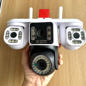 [NewPro 2025] Camera YOOSEE Ngoài Trời 4 mắt (Xoay Được 3 Mắt) 3 Màn Hình Q660  Hình ảnh Siêu Nét Chính Hãng