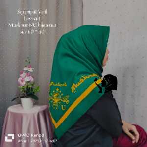 (1METER) Kain Seragam Muslimat NU Nasional &  Fatayat NU Original Semi Sutra - Lebar 1.15 Meter