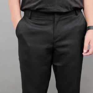 ZUITER - BLACK Formal Pants | Celana bahan kerja formal kantor slimfit pria