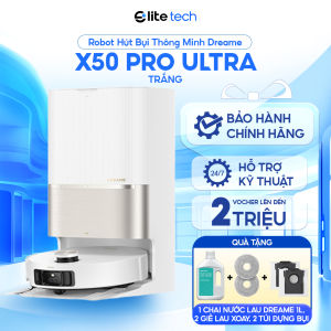 Robot Hút Bụi Lau Nhà Dreame X50 Pro Ultra | 30.000Pa Lau Nước Ấm Chống Rối AI Tránh Vật Cản