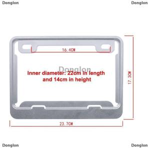[COD] Donglon กรอบป้ายทะเบียนรถจักรยานยนต์กรอบอลูมิเนียมอเนกประสงค์ที่ยึดป้ายทะเบียน