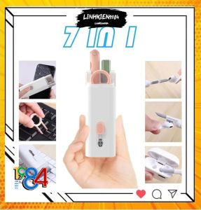 Bộ Dụng Cụ Vệ Sinh Laptop - Máy tính - Bàn Phím - Tai Nghe Airpod Đa Năng 7 in 1 Siêu Nhỏ Gọn