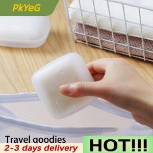 PkYeG Portable Soap Rack For Travel And Business Trips Sealed Waterproof Soap Box Transparent Plastic Soap Storage Box With Lid